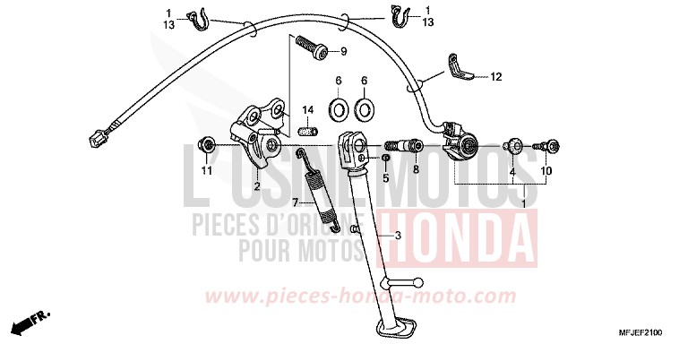 STAND for CBR600RR ABS VICTORY RED (R334) from 2012